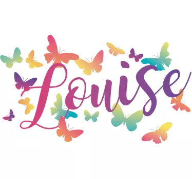 Fluturi cu gradient cu autocolant personalizat - TenStickers