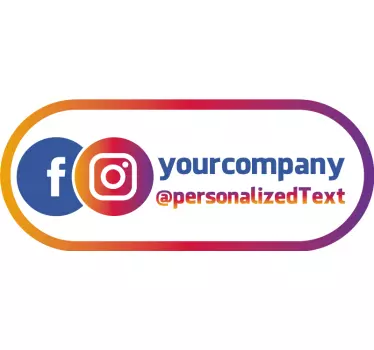 Decalcomanie pentru fereastra magazinului instagram - TenStickers