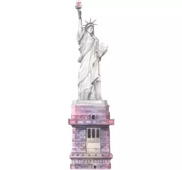 Autocolant oraș monumentul libertății - TenStickers