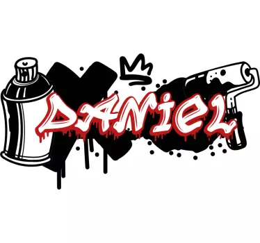 Culori minime grafiti decal urban - TenStickers
