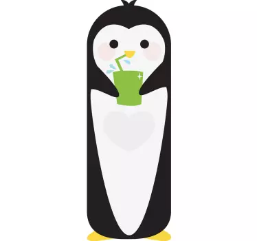 Pinguin frigider autocolant - TenStickers