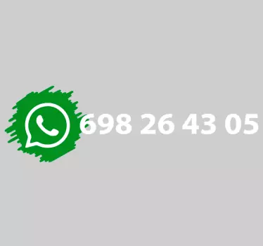 Autocolant cu semn de logo pentru social media whatsapp - TenStickers