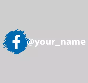 Logo-ul social media facebook semn autocolant - TenStickers