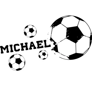 Mingi de fotbal cu autocolant de fotbal - TenStickers