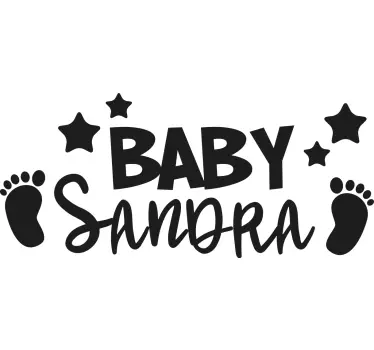 Picioare pentru bebeluși cu autocolant personalizat - TenStickers