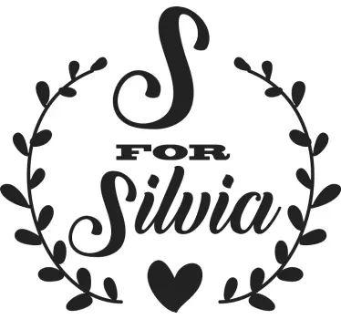 Autocolant personalizat pentru literă și nume - TenStickers