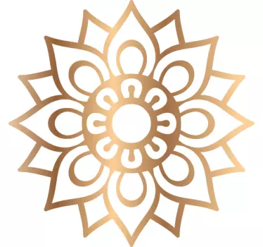 Memorie medievală mandala floral perete decal - TenStickers