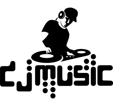 Dj muzică de perete autocolant - TenStickers