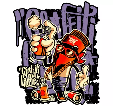 Pachet de autocolante de artă stradală graffiti - TenStickers