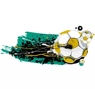 Decalcomanie de perete graffiti fotbal - TenStickers