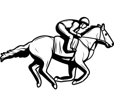 Autocolant de fotbal mișcarea cailor de curse - TenStickers