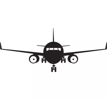 Față de autocolante de călătorie vintage de avion comercial - TenStickers