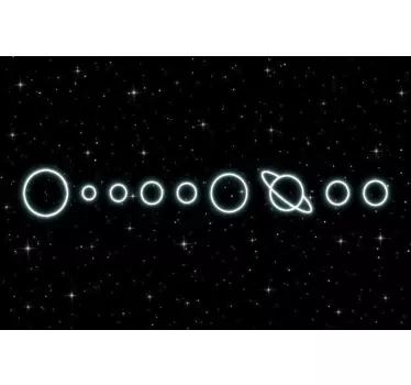Autocolante pentru sisteme solare galaxie laptop - TenStickers