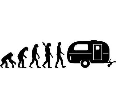 Autocolant evolution caravan car - TenStickers