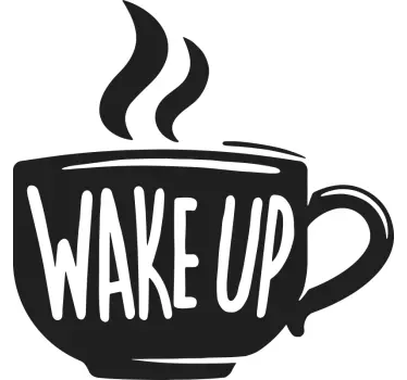Etichete animale citat motivațional pentru cafea - TenStickers
