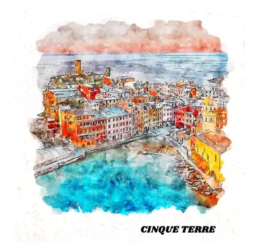 Stickere locuri vedere la cinque terre - TenStickers