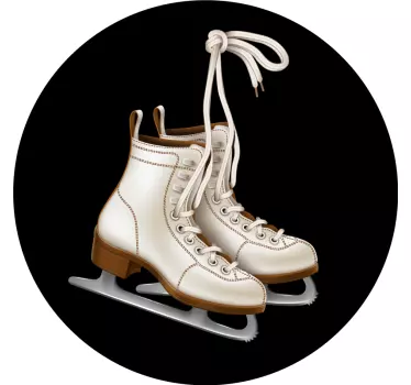 Autocolant de fotbal ghete de patinaj pe gheață - TenStickers