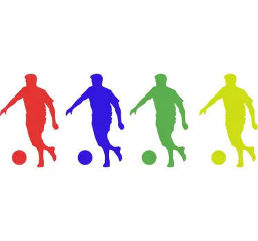 Fotbalist pachet sticker fotbal - TenStickers