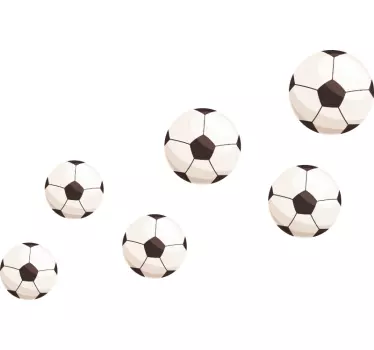 Minge de fotbal autocolant fotbal headboard - TenStickers