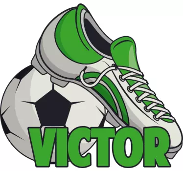 Autocolant personalizat pentru fotbal și minge - TenStickers