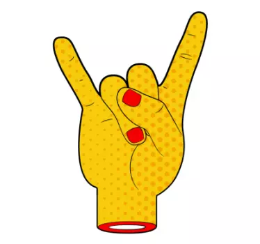 Autocolant de fotbal simbolul gestului mâinii - TenStickers