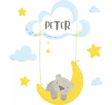 Autocolante personalizate de perete pentru adormiți pentru copii - TenStickers