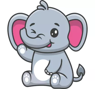 Bebelus elefant decor de perete animal - TenStickers