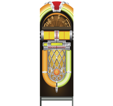 Toner pentru frigider de tip jukebox - TenStickers
