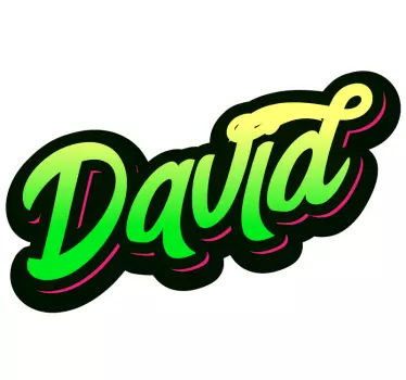 Etichete animale stil de nume personalizabil - TenStickers