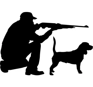 Decalcomanii pentru vânător și câine - TenStickers