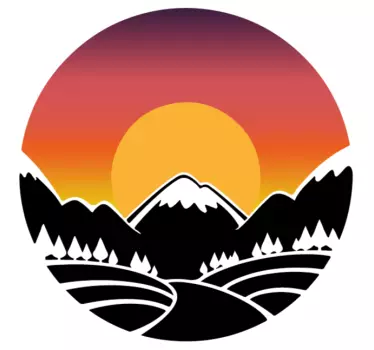 Autocolante pentru natură de munte și pădure - TenStickers