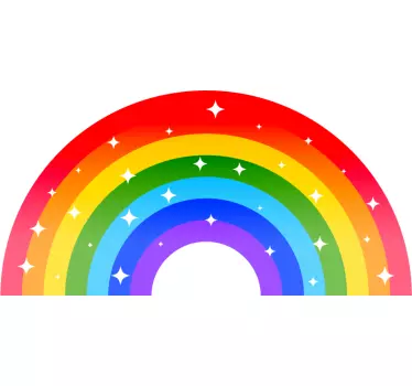 Decolorare decalcomanie perete colorat curcubeu - TenStickers