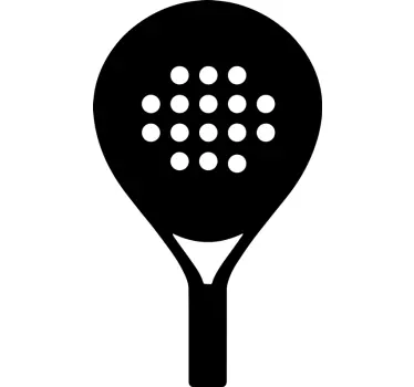 Autocolant de fotbal siluetă în formă de rachetă - TenStickers