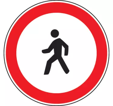 Autocolant pietonal - TenStickers