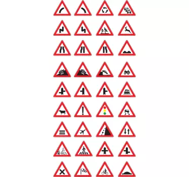 Semne de avertizare autocolante decorative - TenStickers
