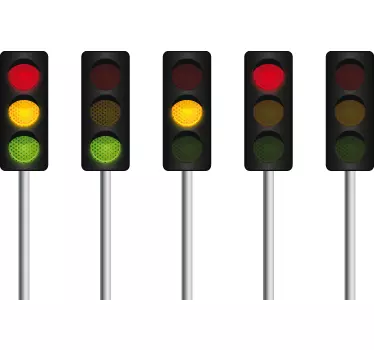 Semnalizator de autostradă pe perete - TenStickers