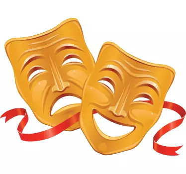 Măști de teatru decal decorativ - TenStickers
