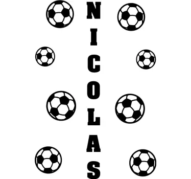 Autocolant de fotbal design personalizat - TenStickers