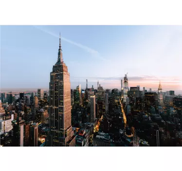 Autocolant oraș priveliștea empire state - TenStickers
