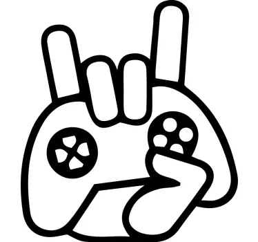 Autocolant pentru șablon de jocuri de tip logo pentru jocuri vide - TenStickers