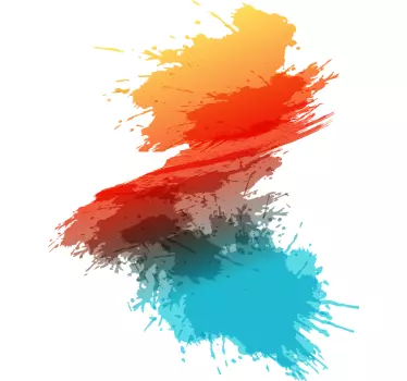 Stropi culorile pete autocolant abstract - TenStickers