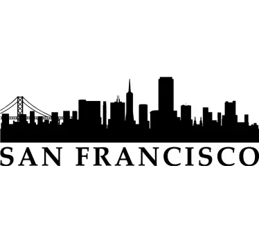 Stickere locuri peisaj urban san francisco - TenStickers