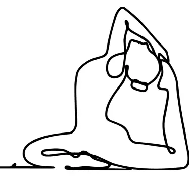 Decalcomanii de gimnastă minimalistă - TenStickers