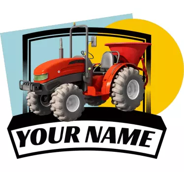Etichete animale cu grafică personalizată pentru tractoare - TenStickers