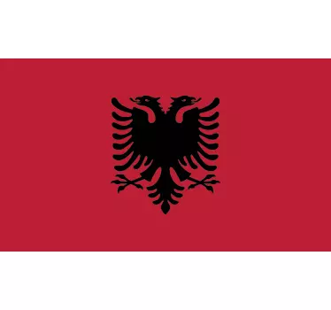 Steagul albaniei autocolant de perete - TenStickers