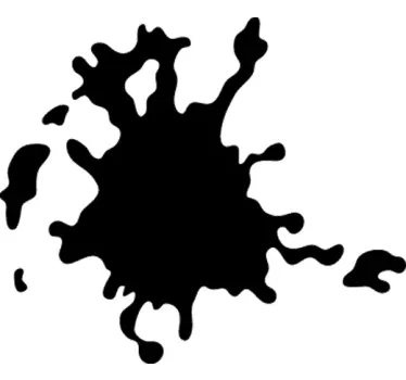 Autocolant de perete abstract de vopsea - TenStickers