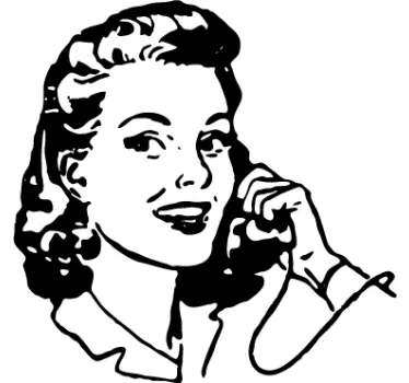 Vintage autocolant femeie - TenStickers