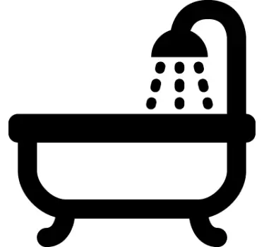 Autocolant pentru pictograma baie - TenStickers