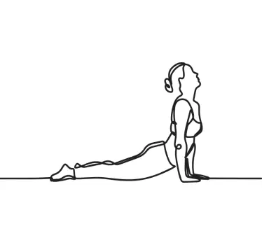 Autocolant de fotbal contur poziții yoga - TenStickers