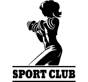 Autocolant de sport femeie activă și fit - TenStickers